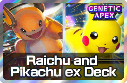 Pokemon TCG Pocket - Raichu and Pikachu ex Deck Partial Banner