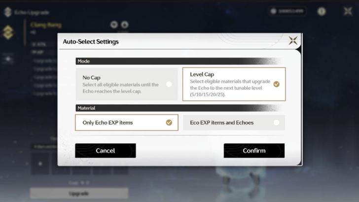 Wuthering Waves - Echo Level Cap Setting