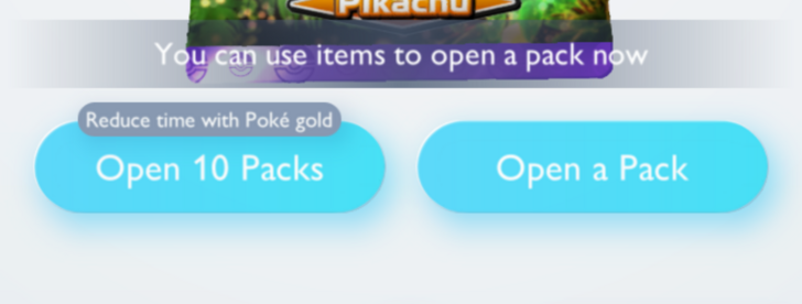 Open a Pack - Pokemon TCG Pocket