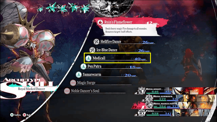 Metaphor ReFantazio - Use Healing Skills