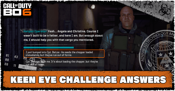 Keen Eye Challenge Answers