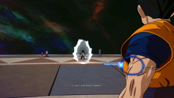 Dragon Ball Sparking Zero Choose to Follow Gohan