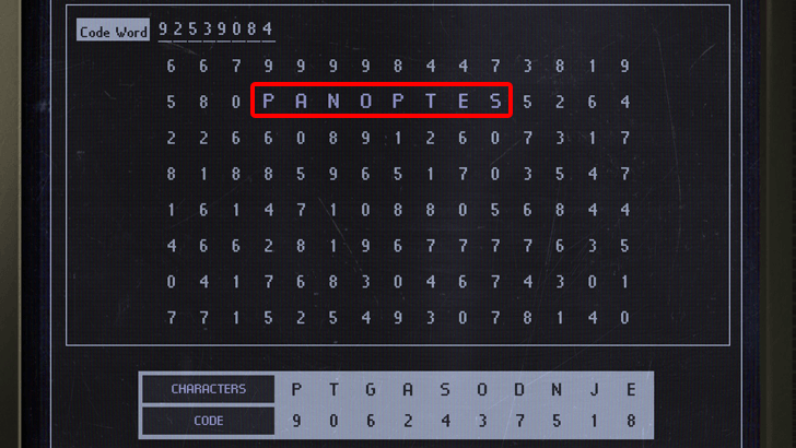Security Office Computer Code