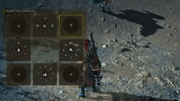 Customize an Empty Radial Menu