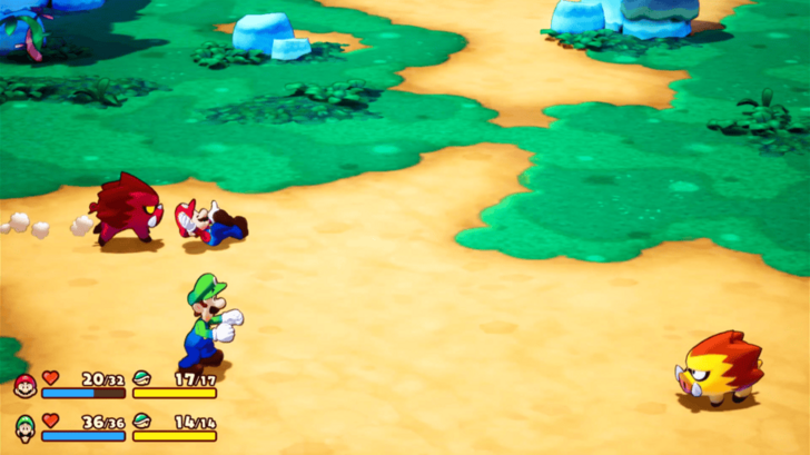 Mario Being Attacked While Tripped