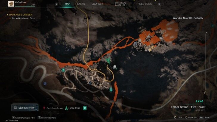 Once Human - Mystical Crate Location Ember Strand Map