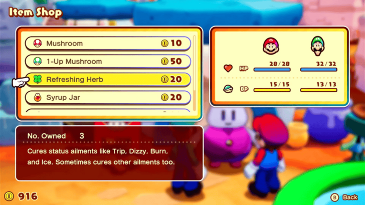 Refreshing Herb at the Shop