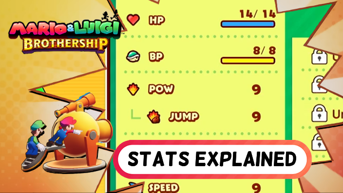 Mario and Luigi Brothership - Stats Explained