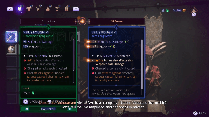 Purchase Items Using Etheric Remnant