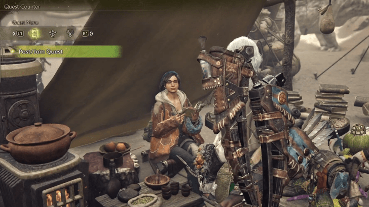 Talk to Alma Monster Hunter Wilds