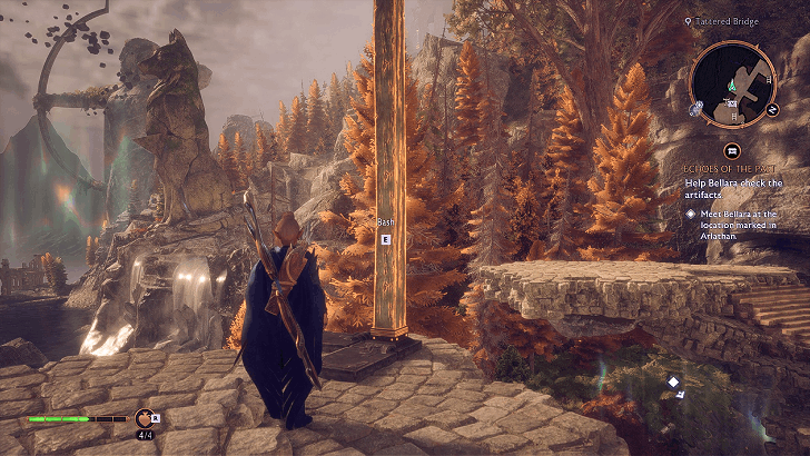 Tattered Bridge Wooden Post