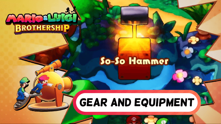 Mario & Luigi Brothership Gear and Equipment