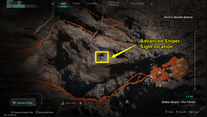 Once Human - Advanced Sniper Sight Location Way of Winter