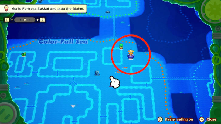 Great Lighthouse Island (Color-Full Sea) Map Location