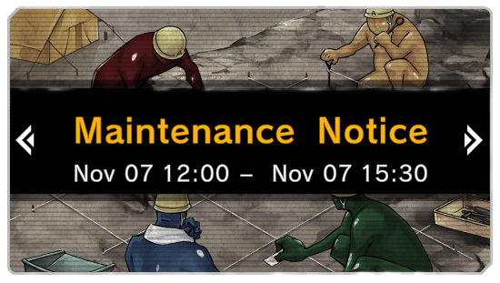Master Duel - November 7 Maintenance Notice