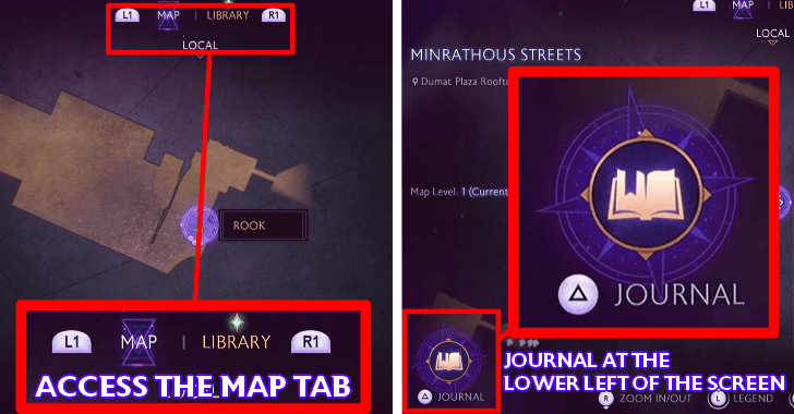 Access the Map Tab