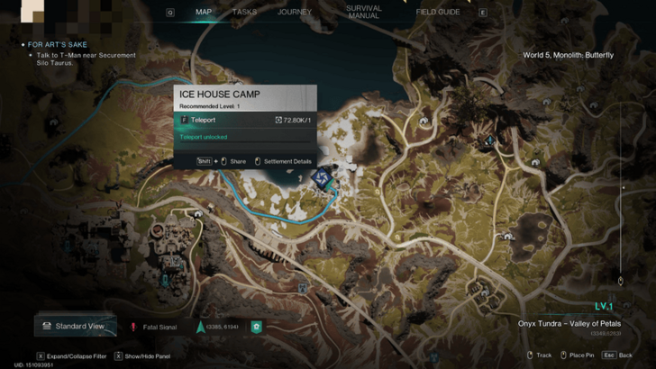 Once Human - Ice Camp House Map