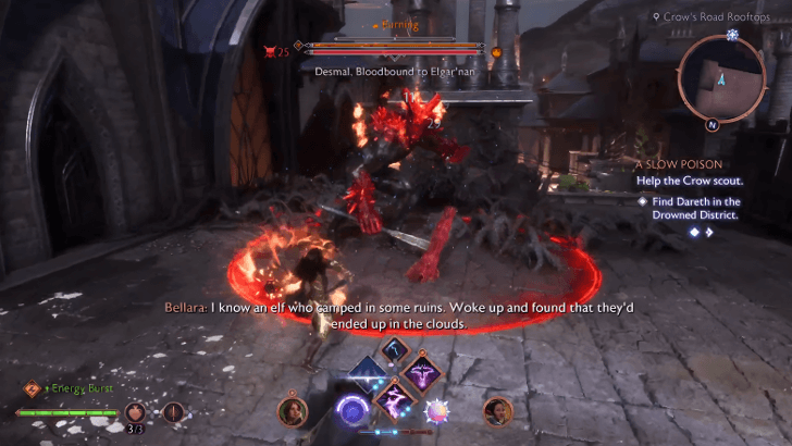 Defeat Desmal, Bloodbound to Elgar