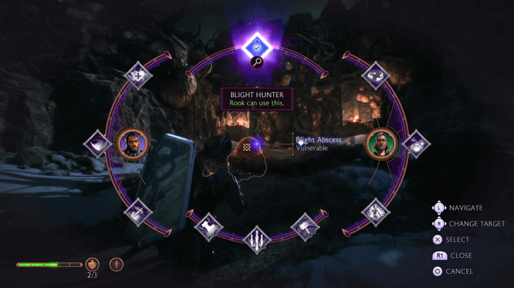 Use Blight Hunter on Abscess