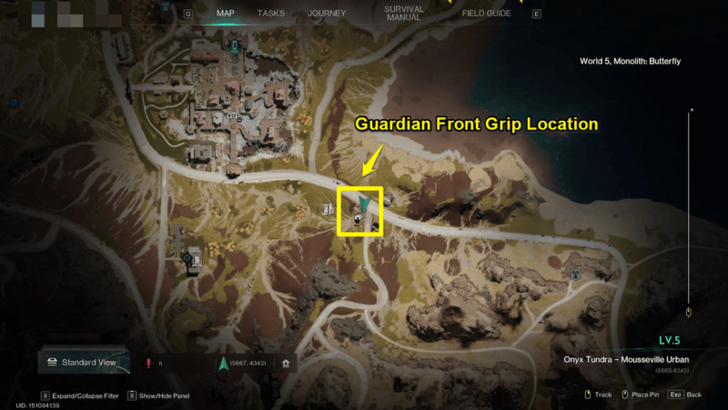 Once Human - Guardian Front Grip Location