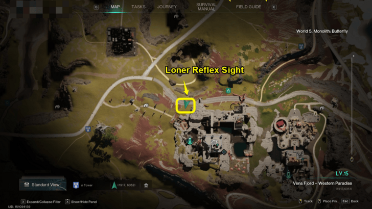 Once Human - Loner Reflex Sight Location