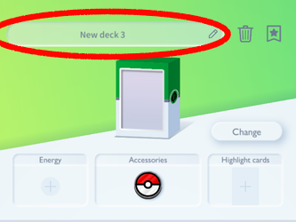 Change Deck Name - Pokemon TCG Pocket