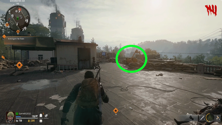 Unlock the Orange Door to the Left of the Rooftop