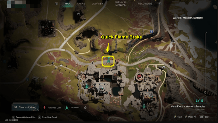 Once Human - Quick Flame Brake map