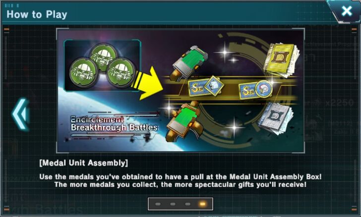 encirclement breakthrough battles rewards gundam uc engage