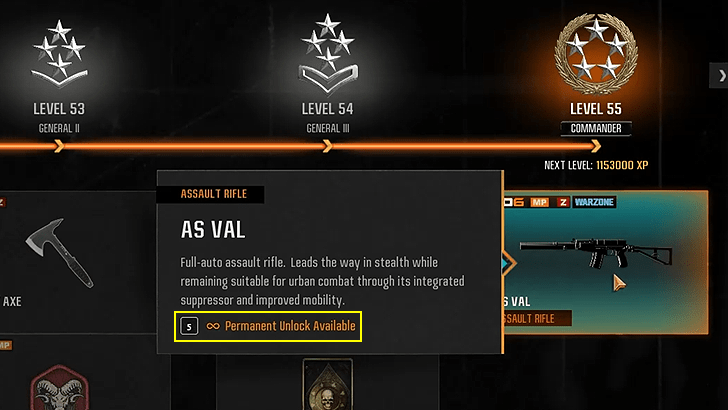 Permanent Unlock Available