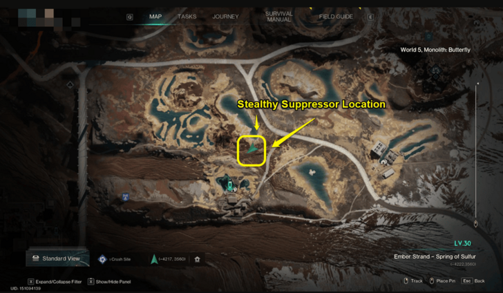 Once Human - Stealthy Suppressor Map