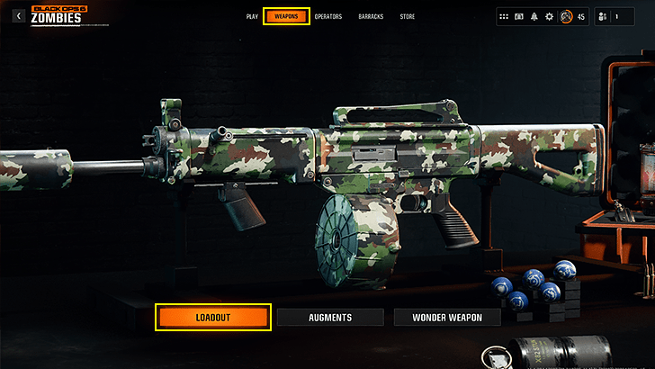 Go Into Zombies Loadout