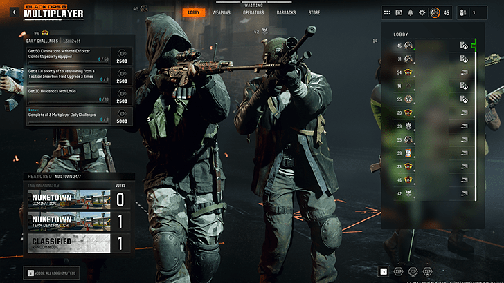 Showcase Weapons Seen in a Lobby