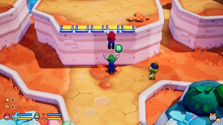 climbing a ledge together