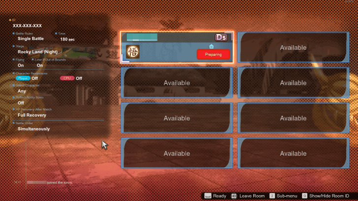 DBSZ - Tournament setup