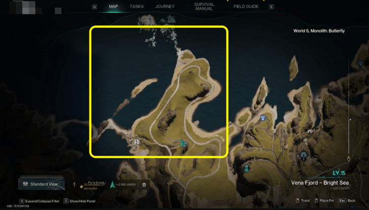 Once Human - Vena Fjord - Bright Sea Map