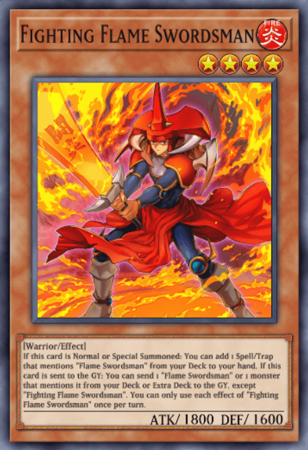 Fighting Flame Swordsman