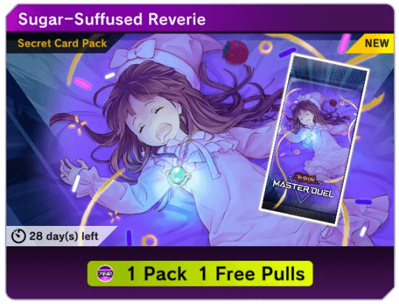 Master Duel - Free Pull on Sugar-Suffused Reverie Secret Pack