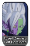 Fused Zamasu Half-Corrupted Image