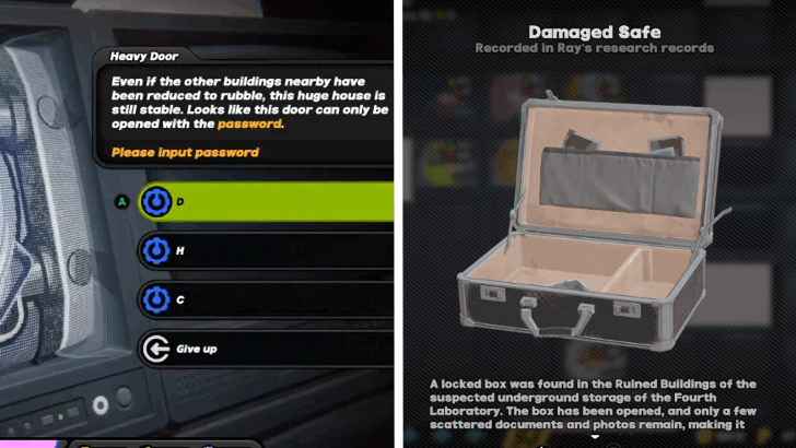 Locked Gate and Damaged Safe