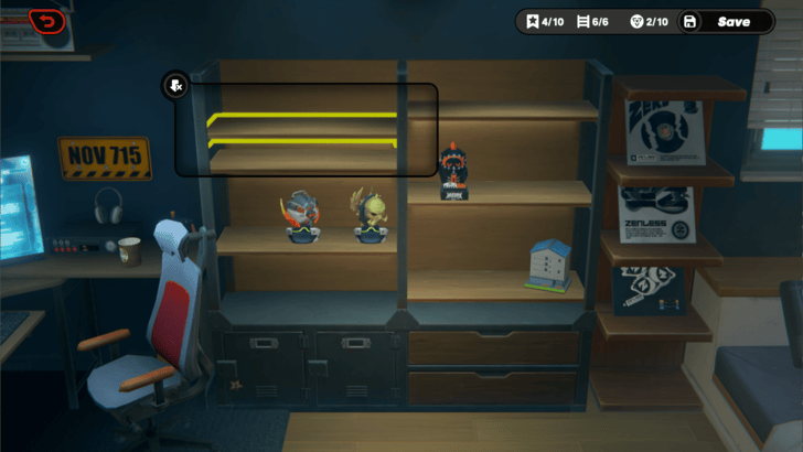 Edit and Move Shelves