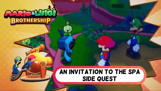 Mario and Luigi Brothership - An Invitation to the Spa Side Quest
