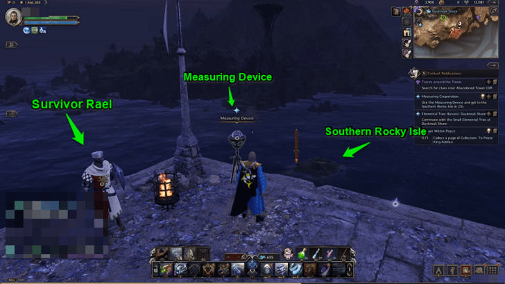 Throne and Liberty (TL) - Surveyor Rael and Measuring Device