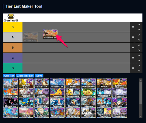 Arrange Your Tier List