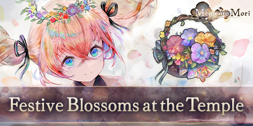 Festive Blossoms at the Temple