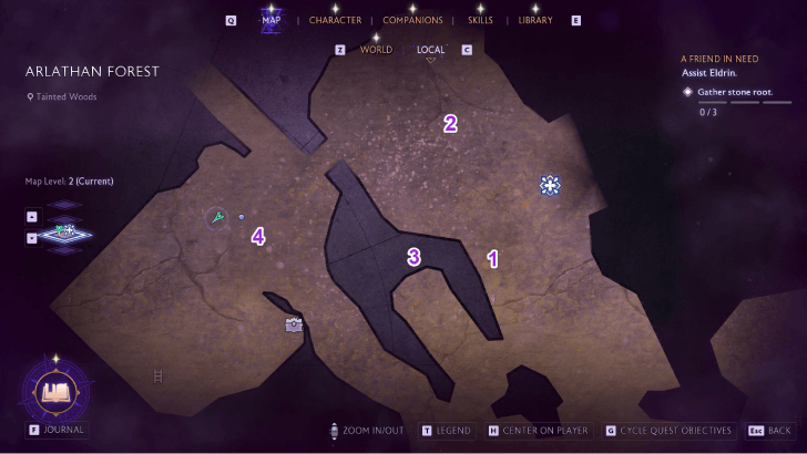 Dragon Age: The Veilguard - Arlathan Forest Evanuris Altar2 Target Locations