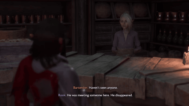 Dragon Age: The Veilguard - The Snake Nest Deal - Speak to the bartender