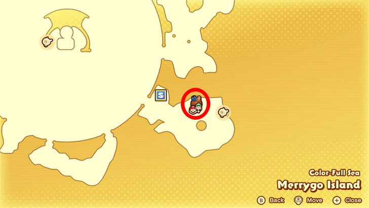 Merrygo Island Item Gear Shop Map