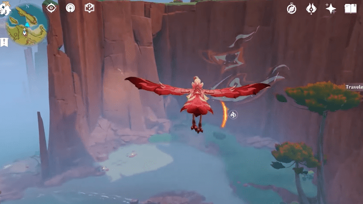 Genshin Impact - Qucusaur Flying