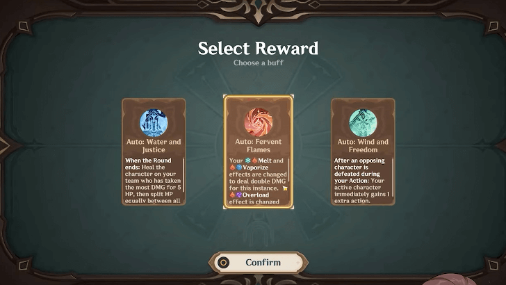 Genshin - Heated Battle mode Automatic Artistry - Select Buffs